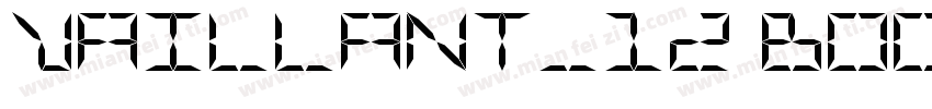 Vaillant_12 Book字体转换